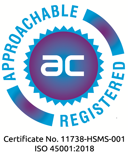 Approachable ISO 45001 certificate for Advanced Seals and Gaskets' Health and Safety Management System